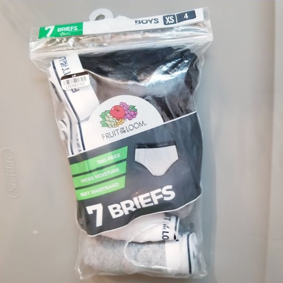 Fruit of The‎ Loom Boys Classic Briefs 7 Pk XS (4) - Picture 3 of 6